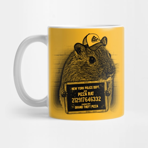 Pizza Rat Mugshot NYPD by UselessRob